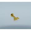 Piercing Labret Raio Dourado - Aço 8mm - 1