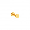 Piercing Labret Dourado Topo Reto - Aço - 3