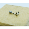 Piercing Microbell Reto Lua - Aço Cirúrgico 8mm - 2